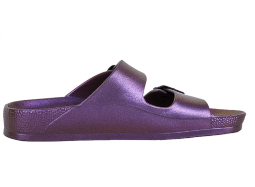 Sandalias Holograficas Moradas