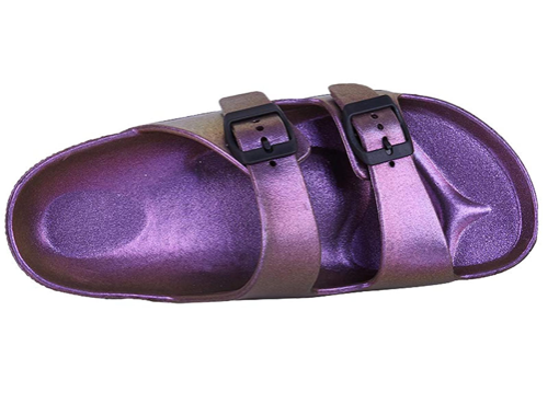 Sandalias Holograficas Moradas