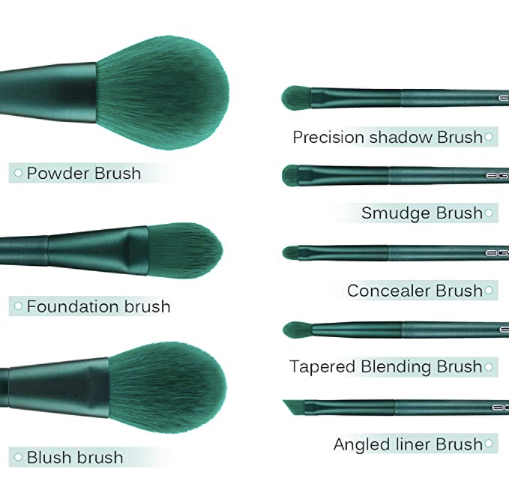 Eigshow Set De Brochas Maquillaje Esmeralda