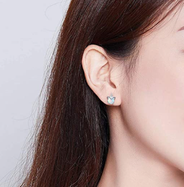 Aretes Unicornio Opalo Plata.925