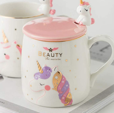 Taza De Unicornio Con Cuchara