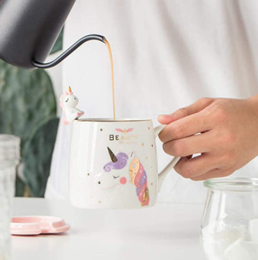 Taza De Unicornio Con Cuchara