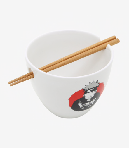 Naruto Bowl Blanco y Negro Shippuden Maruchan
