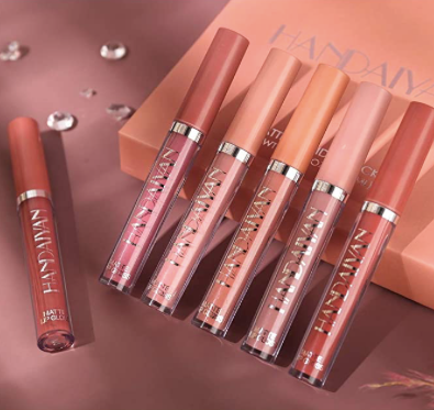 Set De Labiales 6 pcs Handaiyan Mate Larga Duracion Bestland