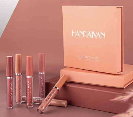 Set De Labiales 6 pcs Handaiyan Mate Larga Duracion Bestland