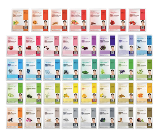 Paquete de 39 Mascarillas Faciales Dermal