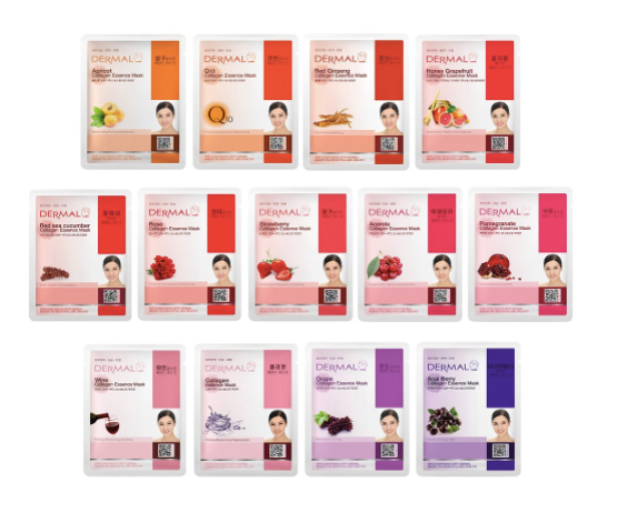 Paquete de 39 Mascarillas Faciales Dermal