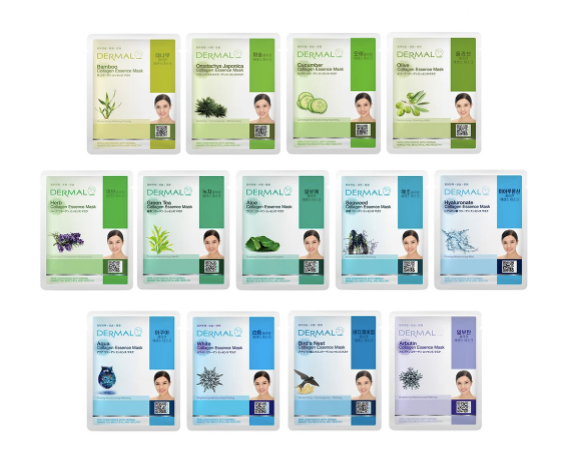 Paquete de 39 Mascarillas Faciales Dermal