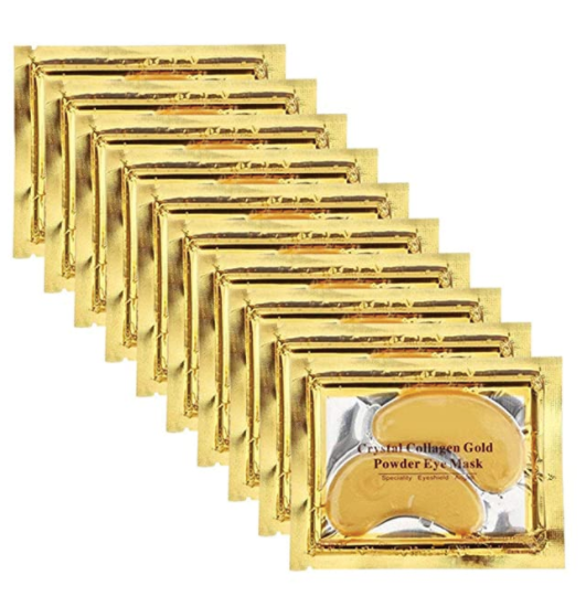 Paquete de 30 Pares Mascarillas De Ojos Eye Patch Anti Arrugas Oro