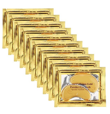 Paquete de 30 Pares Mascarillas De Ojos Eye Patch Anti Arrugas Oro