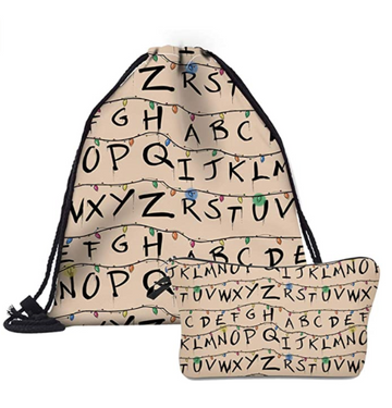 Stranger Things Mochila con Cordón Juego 2 Piezas
