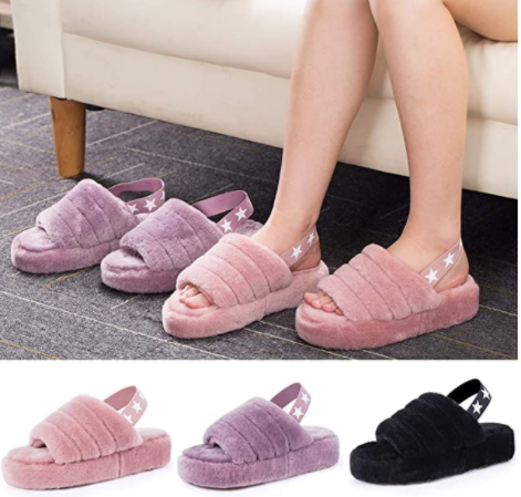 Pantunflas Fluffy Colores