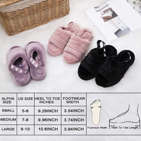 Pantunflas Fluffy Colores