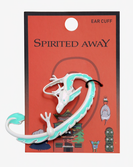 Estudio Ghibli Ear Cuff Arete Spirited Away Haku Dragon