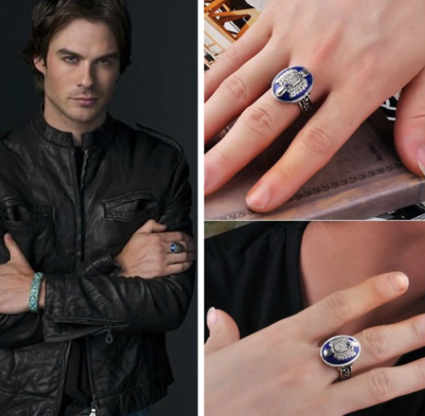 Llavero Vampire Diaries Diario De Vampiros Anillo Damon