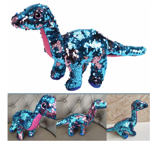 Peluche Dinosaurio Lentejuelas