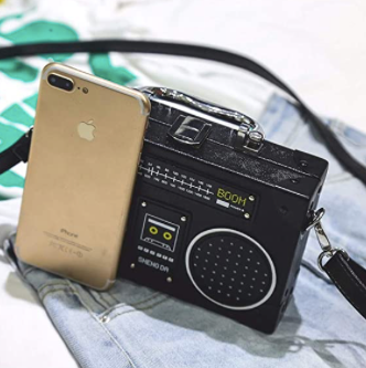 Mini Bolsa Radio Crossbody Retro