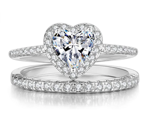 Anillo Corazon Churumbela Plateado