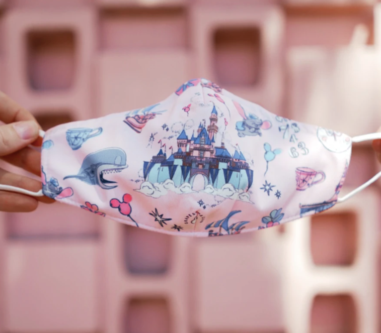 Cubre bocas Castillo Disney Diseño Exclusivo