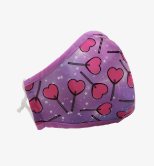 Cubre Bocas Corazones y Estrellas