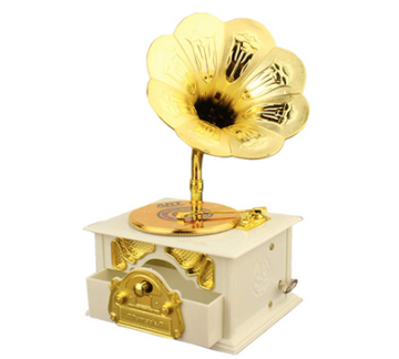 Gramofono Joyero Caja Musical Retro