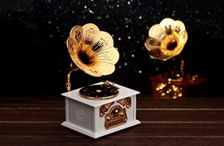 Gramofono Joyero Caja Musical Retro