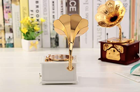 Gramofono Joyero Caja Musical Retro