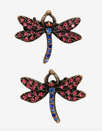 Coraline Set Broche Cabello Libelula 2 Piezas