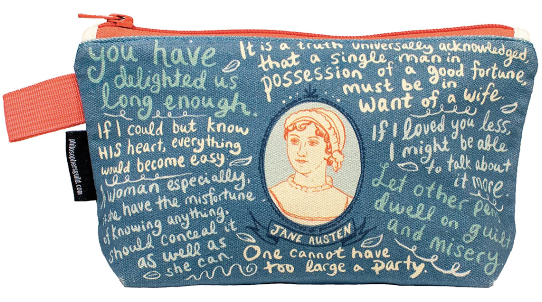 Jane Austen Cosmetiquera Lapicera Bolsa