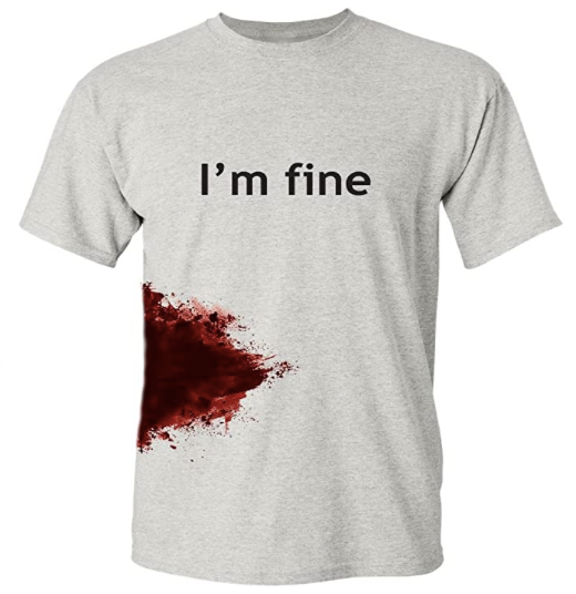 Camiseta Zombie Im Fine Estoy Bien