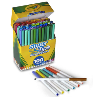 Super Tips Crayola Plumones 100 piezas