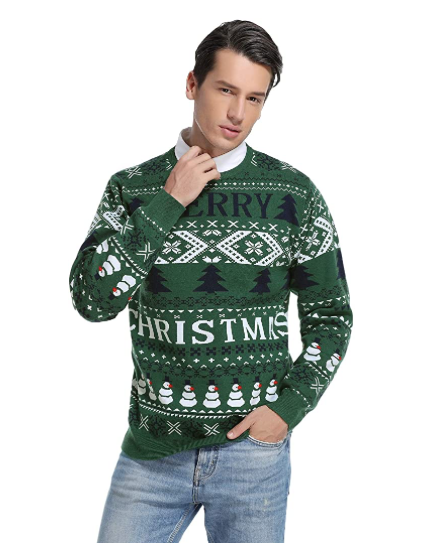 Ugly Sweater Verde Parejas Match