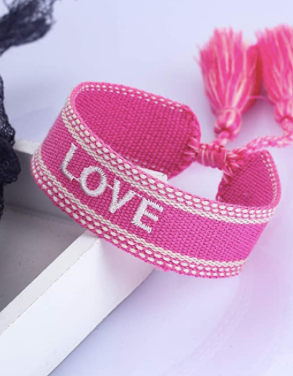Pulsera Tejida Love