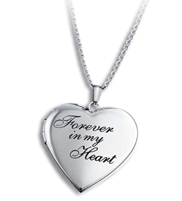 Collar Relicario Corazon Always In My Heart