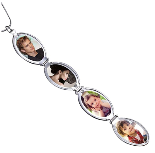 Collar Relicario Expandible Ovalado