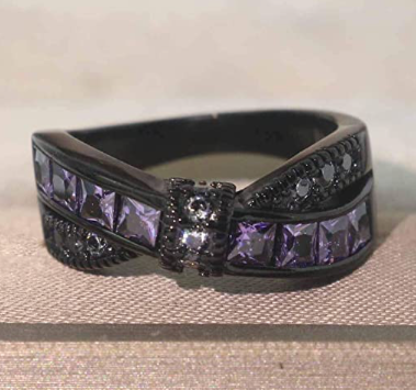 Anillos Pareja Black Purple Anillo Pareja