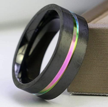 Anillos Pareja Black Purple Anillo Pareja