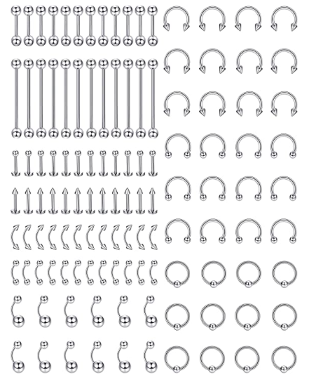 Jstyle Set De Piercings 120 Piezas