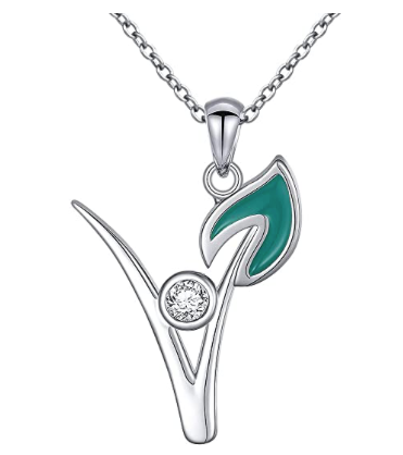 Collar Plata .925 Vegetariano V