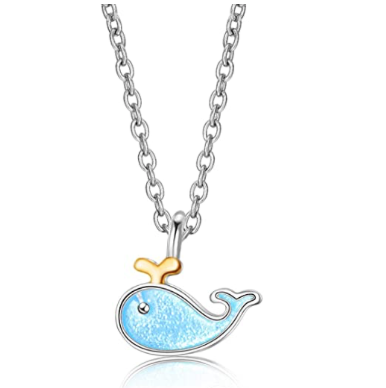 Collar Ballena Azul Mar