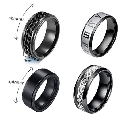 Set De Anillo Caballero Street Style