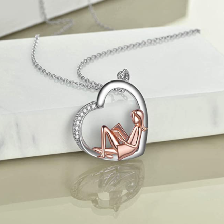 Collar Corazon Libro Amante De Los Libros Leer