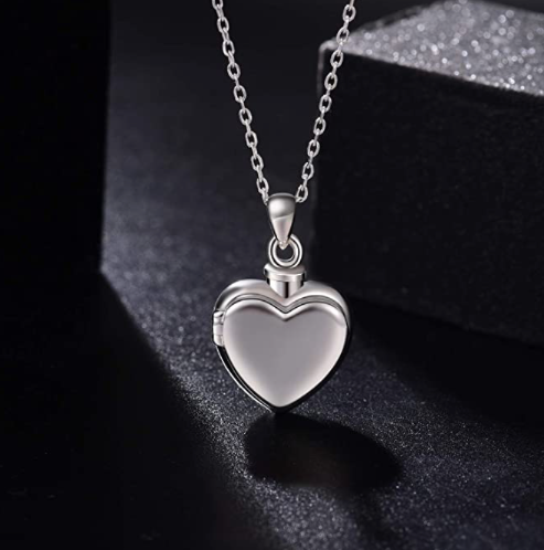 Collar Relicario Corazon Cenizas