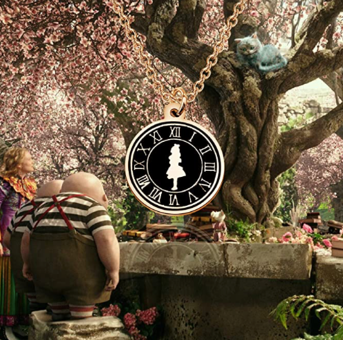 Alicia En El Pais De Las Maravillas Collar Reloj