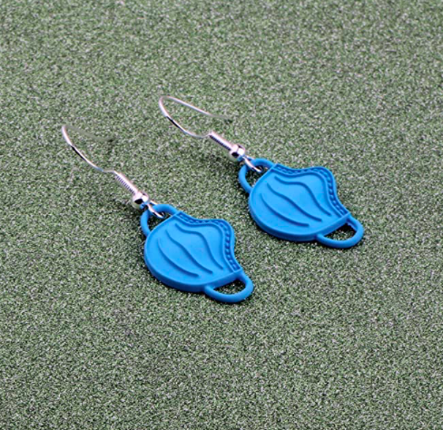 Set De Aretes Cubrebocas Medico