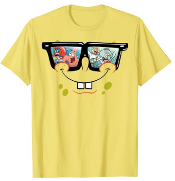 Bob Esponja Camisa Lentes Nickelodeon