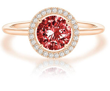 Anillo Cristal Swarovzky Rojo