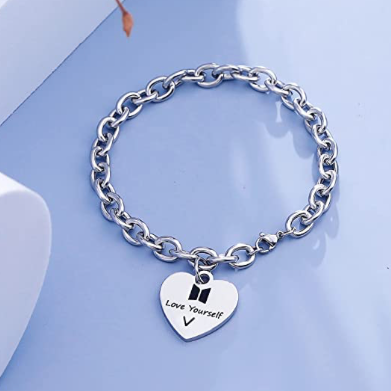 BTS Brazalete Corazon Pulsera
