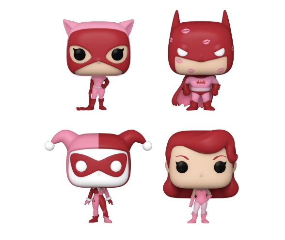 Funko Poket POP: DC Batman Valentine Box 4 Piezas