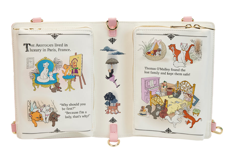 Los Aristogatos Bolsa Crossbody Libro Cuento